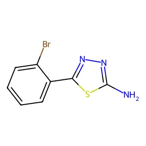 5-(2-Bromophenyl)-1,3,4-thiadiazol-2-amine structure