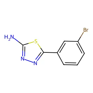 5-(3-Bromophenyl)-1,3,4-thiadiazol-2-amine structure