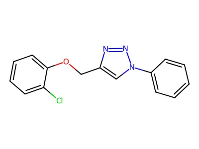 1H-1,2,3-Triazole, 4-((2-chlorophenoxy)methyl)-1-phenyl- structure