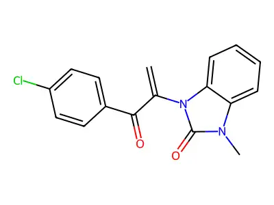 2H-Benzimidazol-2-one, 1-(1-(4-chlorobenzoyl)ethenyl)-1,3-dihydro-3-methyl- structure