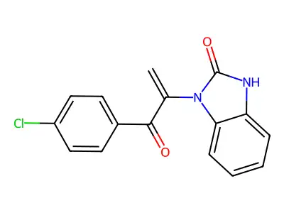 2H-Benzimidazol-2-one, 1-(1-(4-chlorobenzoyl)ethenyl)-1,3-dihydro- structure