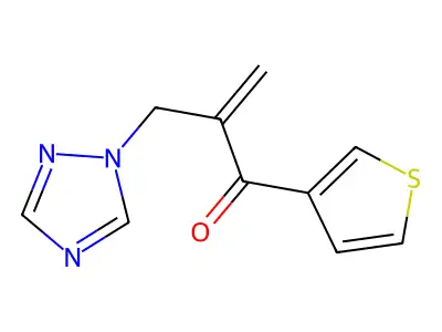 2-Propen-1-one, 1-(3-thienyl)-2-(1H-1,2,4-triazol-1-ylmethyl)- structure
