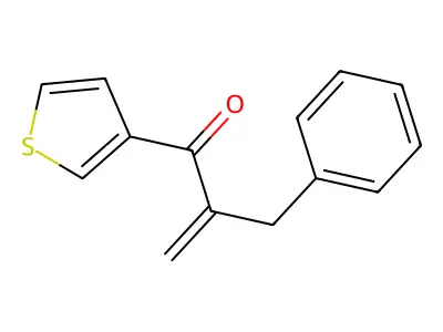 2-Propen-1-one, 2-(phenylmethyl)-1-(3-thienyl)- structure