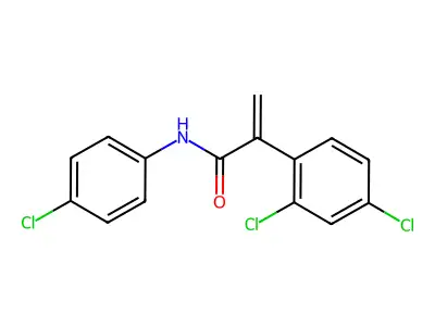 Benzeneacetamide, 2,4-dichloro-N-(4-chlorophenyl)-a-methylene- structure