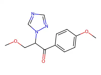 3-Methoxy-2-(1H-1,2,4-triazol-1-yl)-4'-methoxypropiophenone structure