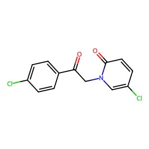 5-chloro-1-[2-(4-chlorophenyl)-2-oxoethyl]-2(1H)-pyridinone structure