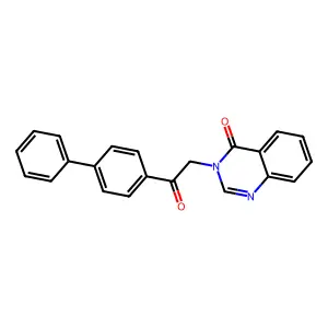 4(3H)-Quinazolinone, 3-(2-((1,1'-biphenyl)-4-yl)-2-oxoethyl)- structure