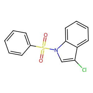 1H-indole, 3-chloro-1-(phenylsulfonyl)- structure