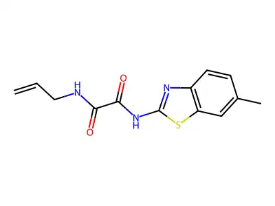 Ethanediamide, N-(6-methyl-2-benzothiazolyl)-N'-2-propenyl- structure