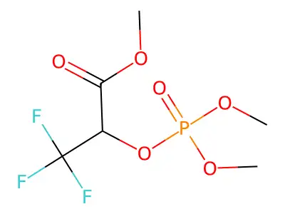 Lactic acid, 3,3,3-trifluoro-, methyl ester, dimethyl phosphate structure