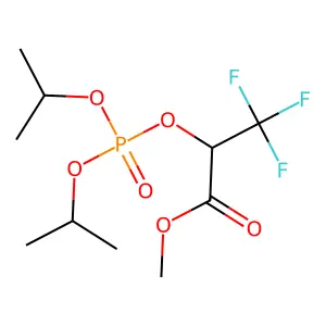 Lactic acid, 3,3,3-trifluoro-, methyl ester, diisopropyl phosphate structure
