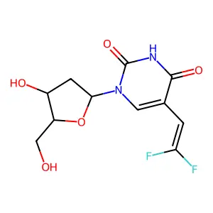 5-(2,2-Difluorovinyl)-2'-deoxyuridine structure