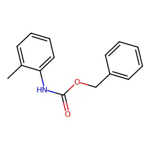 Carbamic acid, (2-methylphenyl)-, phenylmethyl ester structure