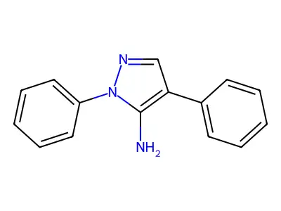 1,4-diphenyl-1H-pyrazol-5-amine structure