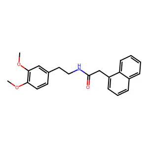 N-[2-(3,4-dimethoxyphenyl)ethyl]-2-naphthylacetamide structure