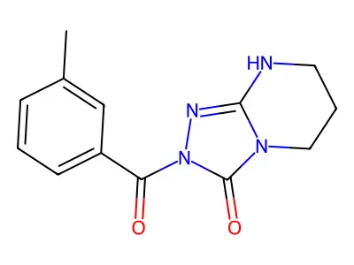 1,2,4-Triazolo(4,3-a)pyrimidin-3(2H)-one, 5,6,7,8-tetrahydro-2-(3-methylbenzoyl)- structure