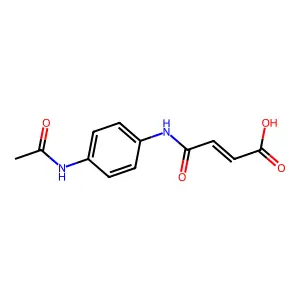 3-[(4-乙酰氨基苯基)氨基甲酰]丙-2-烯酸 structure
