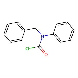 Benzylphenylcarbamyl chloride structure