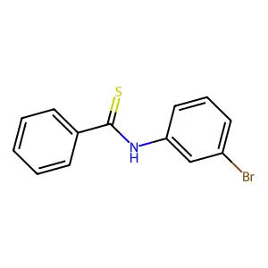 N-(3-bromophenyl)benzenecarbothioamide structure