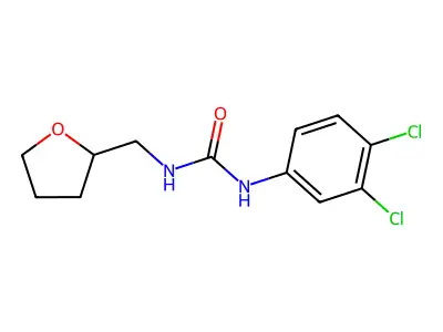 1-(3,4-Dichlorophenyl)-3-(oxolan-2-ylmethyl)urea structure