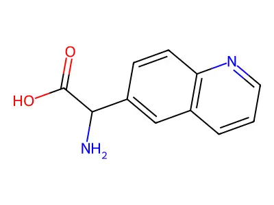 2-Amino-2-(quinolin-6-yl)acetic acid structure