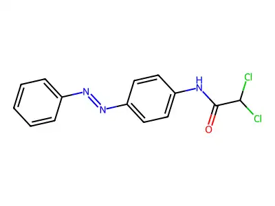 Acetamide, 2,2-dichloro-N-[4-[(1E)-2-phenyldiazenyl]phenyl]- structure