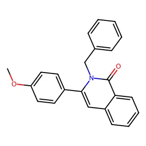 1(2H)-Isoquinolinone, 3-(4-methoxyphenyl)-2-(phenylmethyl)- structure