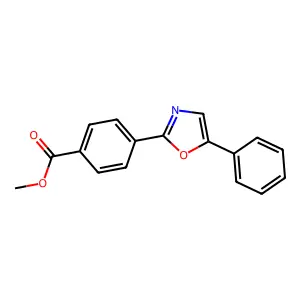 Methyl 4-(5-phenyl-1,3-oxazol-2-yl)benzoate structure