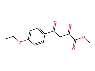 Methyl 4-(4-ethoxyphenyl)-4-hydroxy-2-oxobut-3-enoate structure