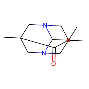 1,3-Diazatricyclo(3.3.1.1(sup 3,7))decan-6-one, 5,7-dimethyl-2-ethyl- structure