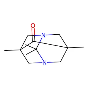 1,3-Diazatricyclo(3.3.1.1(sup 3,7))decan-6-one, 2,2,5,7-tetramethyl- structure