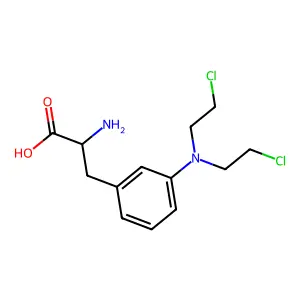 Metamelfalan, (A+-)- structure