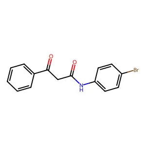 N-(4-bromophenyl)-3-oxo-3-phenylpropanamide structure