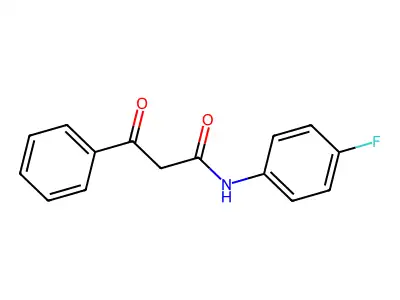 N-(4-fluorophenyl)-3-oxo-3-phenylpropanamide structure