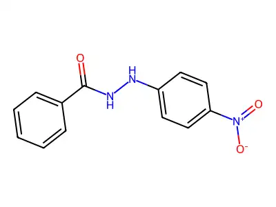 Benzoic acid, 2-(4-nitrophenyl)hydrazide structure