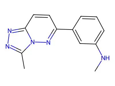N-Methyl-3-(3-Methyl[1,2,4]Triazolo[4,3-B]Pyridazin-6-Yl)Aniline structure