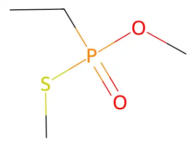 乙基硫代膦酸O,S-二甲酯 structure