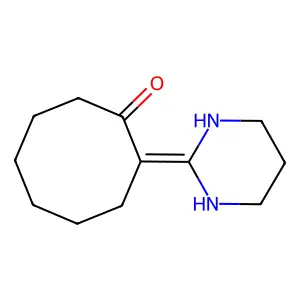 Cyclooctanone, 2-(tetrahydro-2(1H)-pyrimidinylidene)- structure