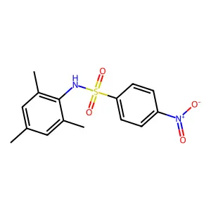 4-nitro-N-(2,4,6-trimethylphenyl)benzenesulfonamide structure