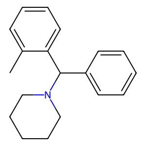 Piperidine, 1-[(2-methylphenyl)phenylmethyl]- structure