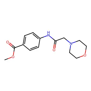 Methyl 4-(2-morpholinoacetamido)benzoate structure