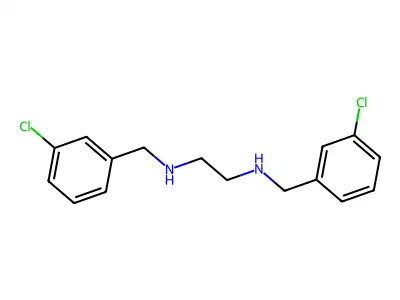 N~1~,N~2~-bis(3-chlorobenzyl)-1,2-ethanediamine structure