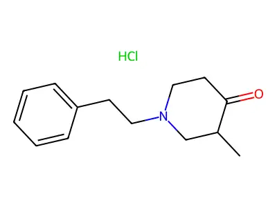 3-Methyl-1-phenethylpiperidin-4-one hydrochloride structure