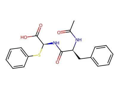 N-Acetyl-L-Phenylalanyl-L-3-Thiaphenylalanine structure