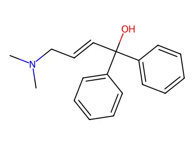 (E)-4-(dimethylamino)-1,1-diphenylbut-2-en-1-ol structure