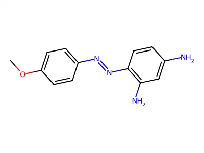 4-[(E)-(4-methoxyphenyl)diazenyl]benzene-1,3-diamine structure