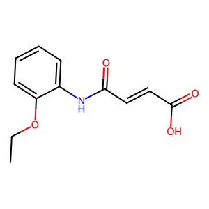 (2Z)-4-[(2-ethoxyphenyl)amino]-4-oxobut-2-enoic acid structure