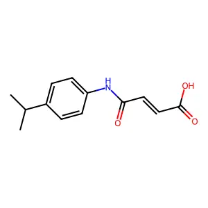 4-Oxo-4-(4-propan-2-ylanilino)but-2-enoic acid structure