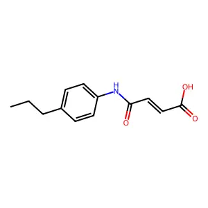 (2Z)-3-[(4-propylphenyl)carbamoyl]prop-2-enoic acid structure
