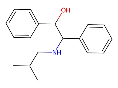 N-Isobutyl-1,2-diphenylethanolamine structure